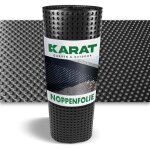 Floordirekt - film � bulles protection contre l'humidit� et l'humidit� noir, 100 x 1000 cm