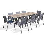 Floride - ensemble repas de jardin 8 places en aluminium dcb garden Floride - ensemble repas de jardin 8 places en aluminium dcb garden