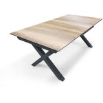 Dcb garden - floride - table de jardin en aluminium et plateau hpl imitation bois Dcb garden - floride - table de jardin en aluminium et plateau hpl imitation bois