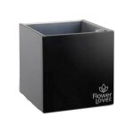 Cubico pot auto irrigant - 21x21cm - noir flower lover