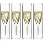 Fl�tes � champagne, verres � fl�te � champagne, verres � fl�te � champagne en cristal � double paroi, ...