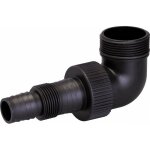 Fluxe - kit raccord coud� sortie de pompe vide - cave capvert - pvc - filetage 40 x 49 mm