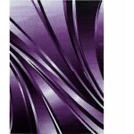 Fly - tapis moderne � bandes graphiques (violet - 80x150cm)