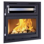Fm biomasa - insert  bois avec four - firematic ohio 12. 8 kw avec kit ventilation