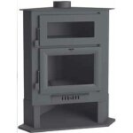 Fm biomasa - po�le � bois d'angle avec four - firematic memphis 11. 2 kw