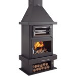 Fm biomasa - po�le � bois chemin�e avec four - firematic phoenix 10. 4 kw