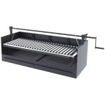 Fm calefaccion - barbecue argentin bois et charbon fm bve - 60 60cm grille suspendue � manivelle