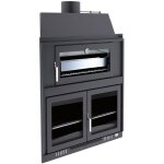 Fm calefaccion - barbecue charbon bois avec four et portes fm bh - 100 hp � encastrer