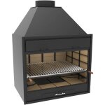 Fm - barbecue charbon bois bf - 90  poser ou  encastrer
