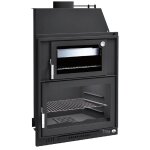 Fm calefaccion - barbecue charbon bois avec four et portes fm bh - 180 hp � encastrer