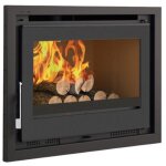 Fm calefaccion - insert � bois ventil� - firematic waco 12. 6 kw foyer en fonte - porte fonte - sans ...