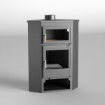 Fm calefaccion - pole  bois d'angle avec four - firematic buffalo 11. 3 kw