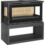 Fm calefaccion - fm po�le � bois panoramique 3 faces m - 183 lk 13kw turbo ventil�