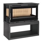 Fm calefaccion - fm po�le � bois panoramique 3 faces m - 183 lk 13kw turbo ventil�