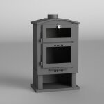 Fm biomasa - fm pole  bois en acier ch - 4 9, 5kw avec four