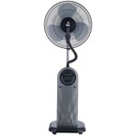 Fm - ventilateur brumisateur oscillant nd95 95w 3 vitesses h48cm d40cm gris