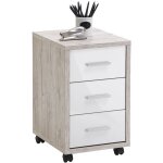 Classeur mobile chne sable blanc brillant fmd