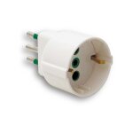Adaptateur simple fme de 16a 2p + t vers schuko