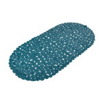 Fond de bain galets  vitamine ii  36x69cm bleu meraude