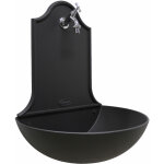 Fonderia bongiovanni - fontaine murale en fonte couleur marbella avec robinet chrome pour jardin  la ...