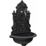 Fonderia bongiovanni - fontaine murale granada en fonte grise pour jardin avec robinet en laiton chrome ... Fonderia bongiovanni - fontaine murale granada en fonte grise pour jardin avec robinet en laiton chrome ...