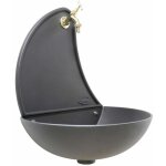 Fonderia bongiovanni - fontaine murale mod�le palmira balcon maison de jardin avec robinetterie laiton ...