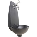 Fonderia bongiovanni - fontaine murale tebe couleur fonte pour maison et jardin avec robinet, finition ... Fonderia bongiovanni - fontaine murale tebe couleur fonte pour maison et jardin avec robinet, finition ...