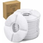 Fontaines, 12 packs fontaine � fleur filtres pour chat, filtres de rechange pour chat chien pour 1, 6l ...