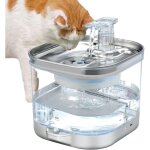 Fontaine  eau pour chat , fontaine  eau automatique 2 l pour chat et chien avec dtecteur de mouvement, ...