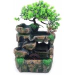 Fontaine d'int�rieur en cascade avec �clairage led � changement de couleur zen m�ditation cascade d�coration ...