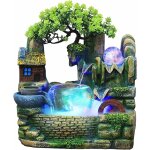 Fontaine d'int�rieur cascade avec lumi�re paysage fengshui rocaille - vaporisateur - humidificateur - ...