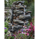 Fontaine de jardin bonorva bloc de rochers avec cascade et éclairage led - ubbink Fontaine de jardin bonorva bloc de rochers avec cascade et éclairage led - ubbink
