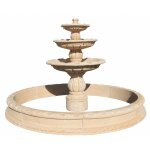 Fontaine de jardin gran san patricio 120x185cm. + cerco 270x130cm. pierre reconstituée couleur ocre naturel ... Fontaine de jardin gran san patricio 120x185cm. + cerco 270x130cm. pierre reconstituée couleur ocre naturel ...