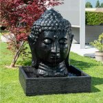 Wanda collection - fontaine de jardin tête de bouddha 1 m 30 noir Wanda collection - fontaine de jardin tête de bouddha 1 m 30 noir