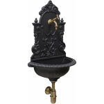 Fonderia bongiovanni - fontaine murale granada en fonte grise pour jardin potager avec robinet et siphon ... Fonderia bongiovanni - fontaine murale granada en fonte grise pour jardin potager avec robinet et siphon ...
