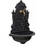 Fonderia bongiovanni - fontaine murale granada en fonte grise pour jardin avec robinet en laiton bruni ... Fonderia bongiovanni - fontaine murale granada en fonte grise pour jardin avec robinet en laiton bruni ...