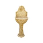 Anaparra - fontaine murale de jardin en pierre reconstituée avec pompe à eau 50x34x122cm. Anaparra - fontaine murale de jardin en pierre reconstituée avec pompe à eau 50x34x122cm.