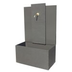 Anaparra - fontaine murale jardin salma 40x90x145cm. pierre reconstituée couleur charbon Anaparra - fontaine murale jardin salma 40x90x145cm. pierre reconstituée couleur charbon