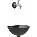Fontaine murale mod. fonte grise  600  avec robinetterie chrom�e pour la maison et le jardin
