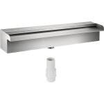 Fontaine de la piscine, etang argent en acier inoxydable 304 cascade bassin exterieur 30 x 11. 5 x 8 ...