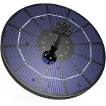 Fontaine solaire ext�rieur flottante 3. 5w, pompe bassin solaire avec batterie et 6 buses, pour bain ...