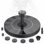 Fontaine solaire ext�rieur flottante, pompe solaire d'�tang � 6 buses, fontaine solaire pour jardins, ...