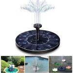Fontaine solaire , pompe de bassin solaire 1, 4 w avec 4 effets, hauteur maximale de 70 cm, pompe solaire, ...