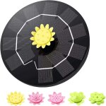 Fontaine solaire pompe solaire pour bassin � 5 effets fontaine solaire, fontaine solaire pour jardin ...