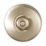 Fontini - dimbler - bouton poussoir carillon porcelaine blanche coque dor�e r�f. 60310523