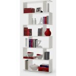 Fores habitat s. l. u. - kit biblioth�que athena cm. 80x25x192h �tag�re murale blanche - salon