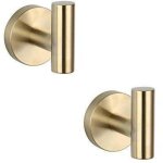 Forehill - lot de 2 pat�res en acier inoxydable sus 304 dor� bross� pour salle de bain