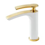 Forehill - robinet haut de comptoir  1 poigne pour lavabo de salle de bain  trou unique montage sur ...
