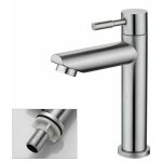 Forehill - robinet salle bain eau froide uniquement robinet lavabo surface chrom� en cuivre durable robinetter ...