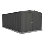 Garage en acier galvanis� gris fonc� 17, 6 m� melton